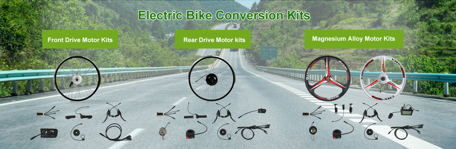 FOUND MOTOR Electric Bike Conversion Kit